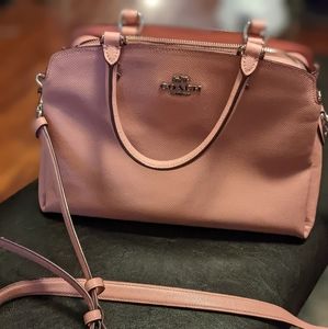 Coach Carryall Cross-grain Leather Lillie Satchel